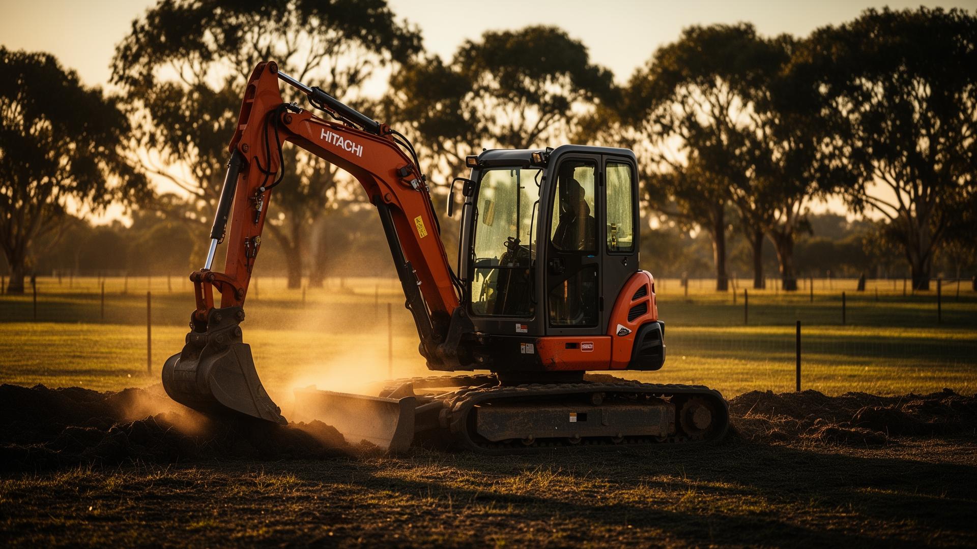 Dig in - hire a mini ex today.